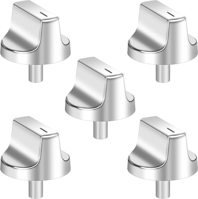 Gesleben W11517334 Range Knobs Compatible with Whirlpool Gas Range Stove Oven Knob WEG745H0FS0 WEG515S0FB0, 5-Pack Burner Control Knob Replaces W11122869 W10850033 - Image 1